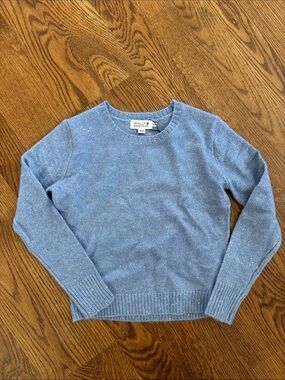 Molly Bracken Light Blue Crewneck Sweater with Sparkle